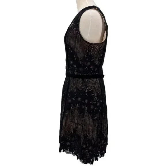 Foxiedox Asha Embroidered Lace A-Line Dress NWT Sz L - Picture 4 of 12